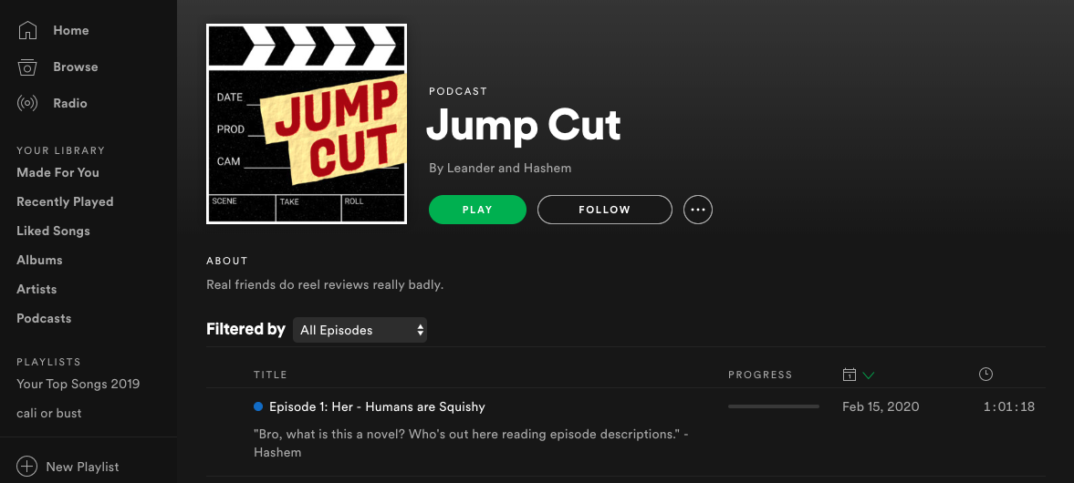 I have a podcast now I have a podcast now