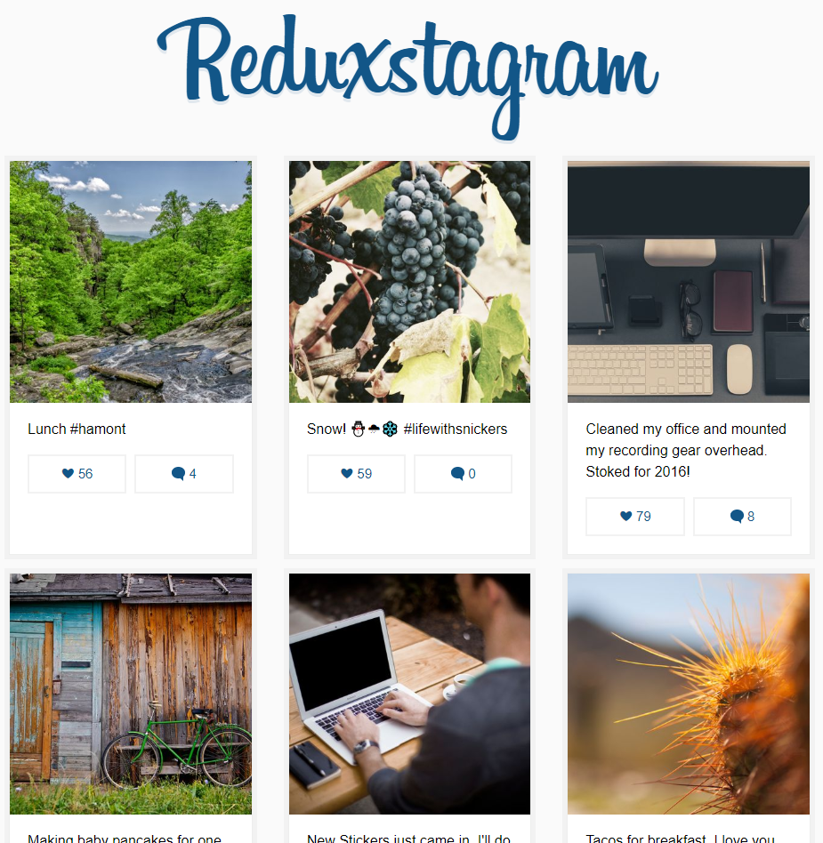 Screenshot of Reduxstagram