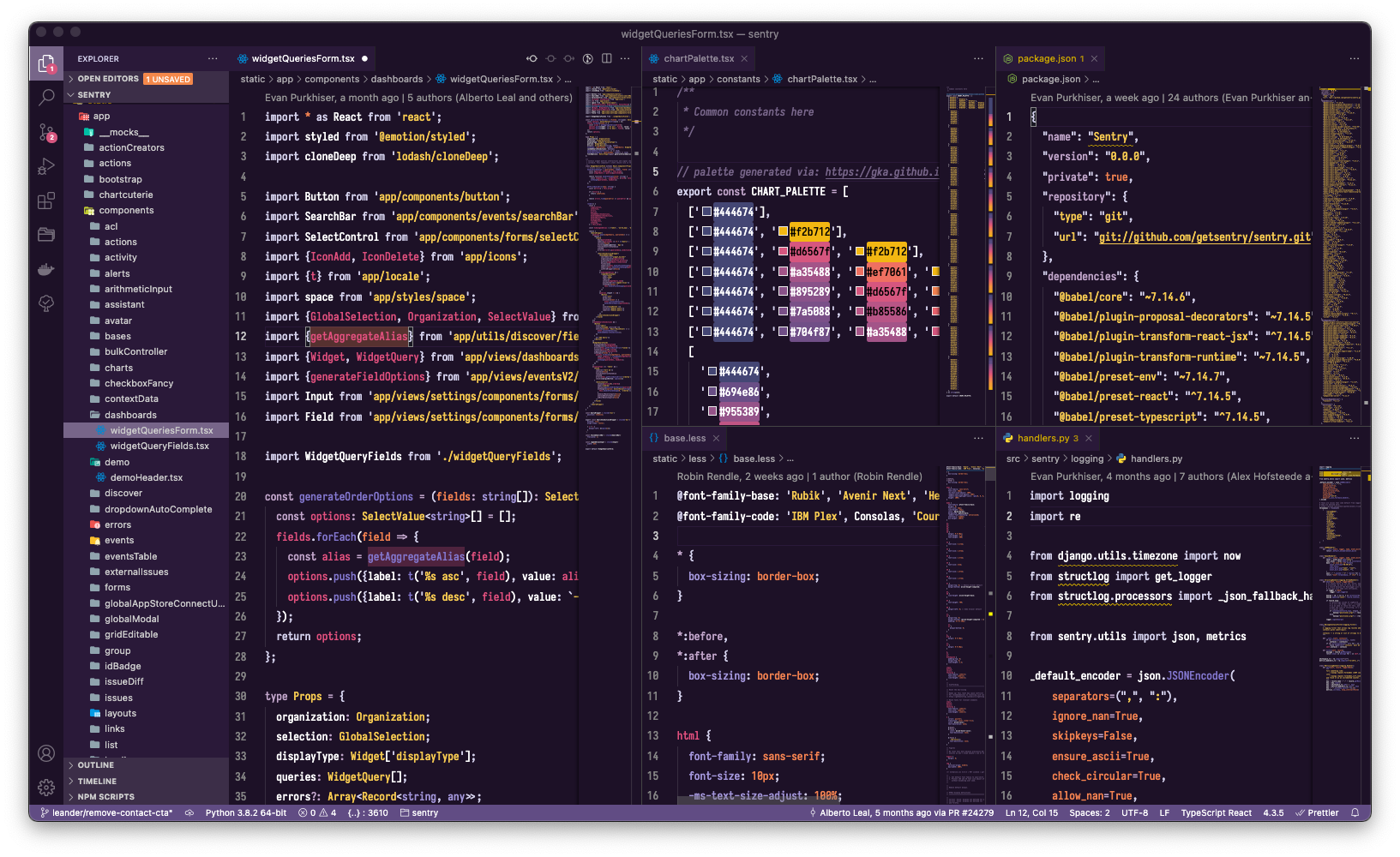Sentry Editor Theme Sentry Editor Theme